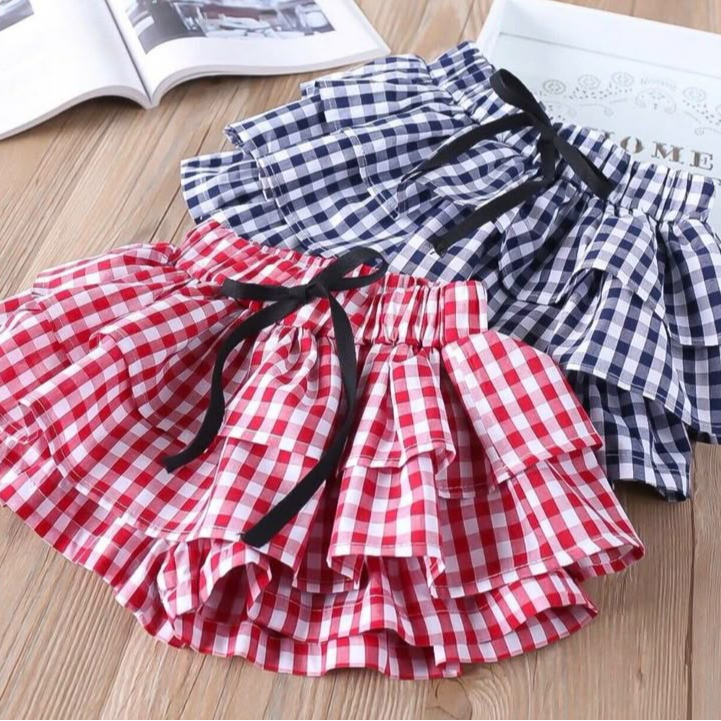 Noura check skirts